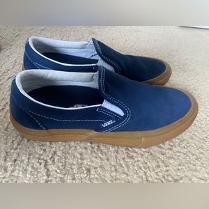 Dark blue Vans slip on. Size 5.5 in US men